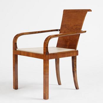 Kurt von Schmalensee, a desk and armchair, executed by AB David Blomberg for the Stockholm exhibition in 1930.