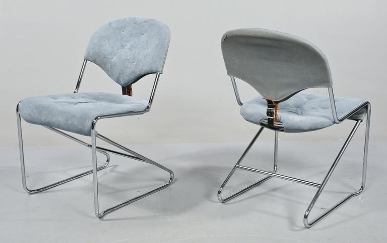 STOLAR, 6 st, "Sam", Sam Larsson för Dux, 1980-tal.