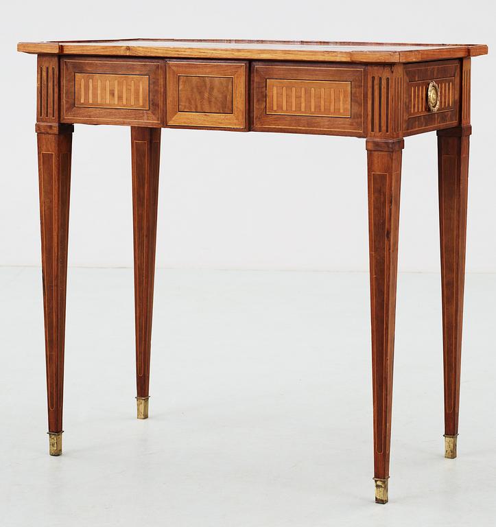 A Gustavian table by Georg Haupt (master 1770-1784), not signed.