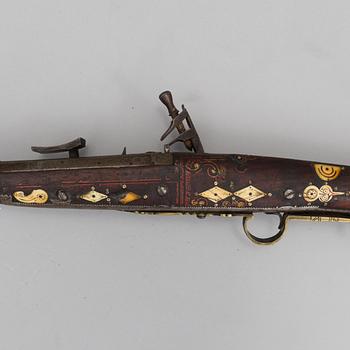 A 19th century  north african snap haunce gun.