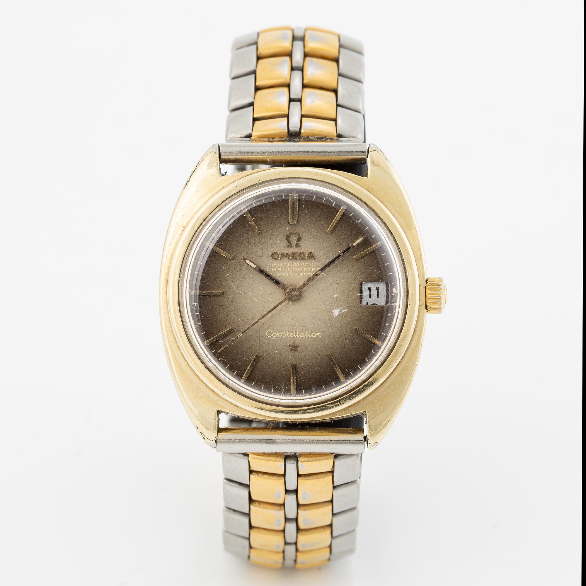 Omega, Constellation, "C", "Dégradé", "Spider Dial", wristwatch, 35 mm.