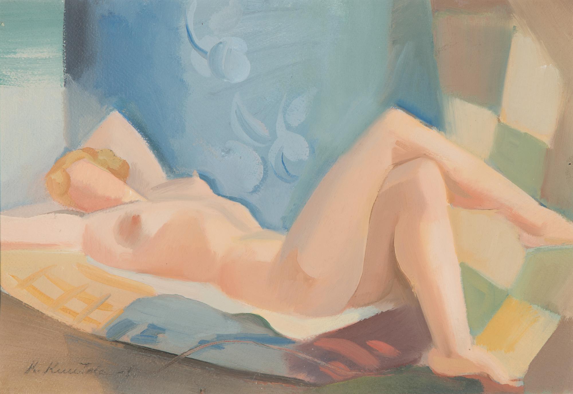 Kalle Kuutola, gouache, signerad och daterad-31.