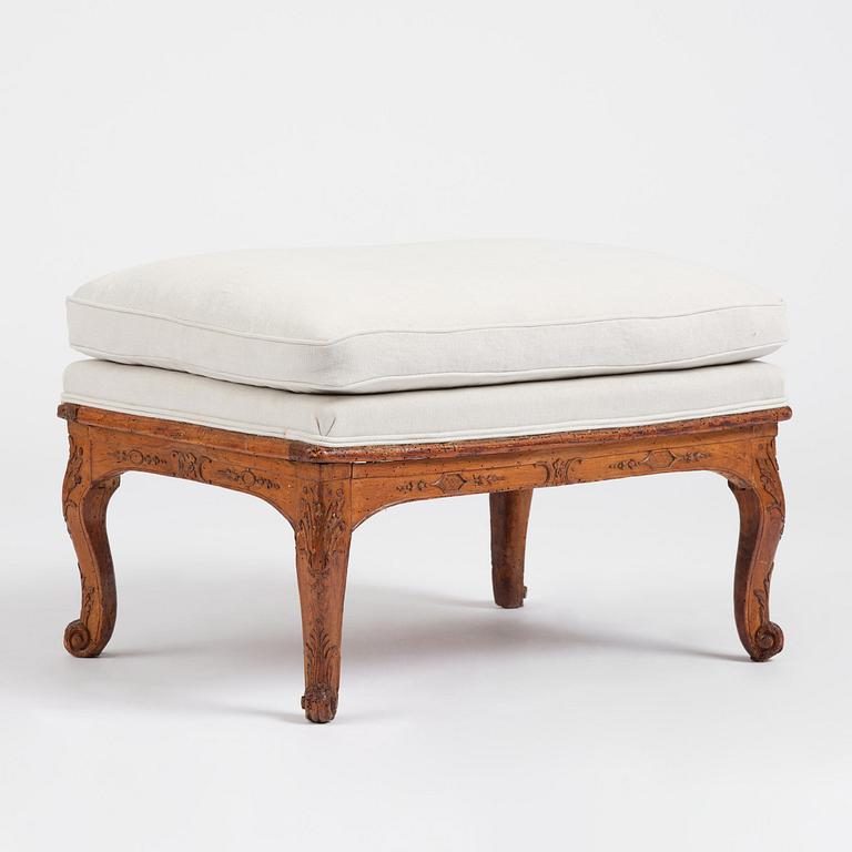 A French Régence stool, early 18th century.