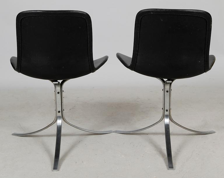 STOLAR, 1 par, "PK-9", Poul Kjaerholm, Fritz Hansen.