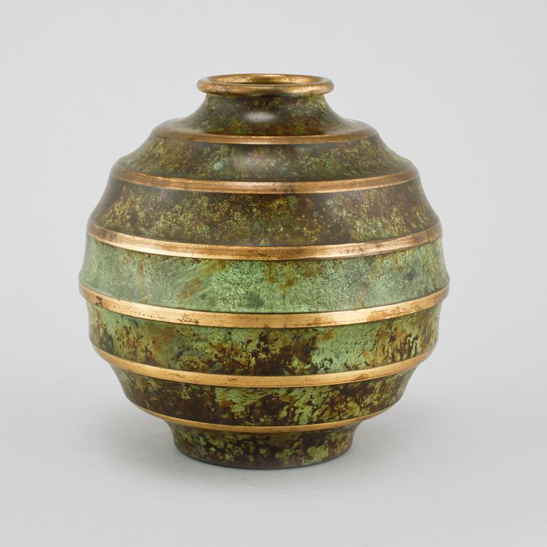 A vase made in bronze, by SVM Handarbete in the 1930/40s.