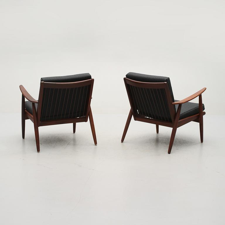 FÅTÖLJER, ett par, troligen Danmark, 1950/60-tal.