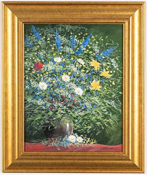Jan Rhodin, Still life with flowers.