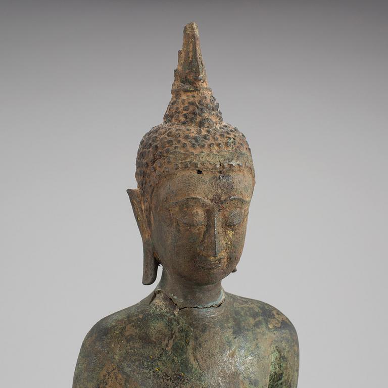 BUDDHA, brons. Thailand, Ayutthaya, 1600-tal eller tidigare.