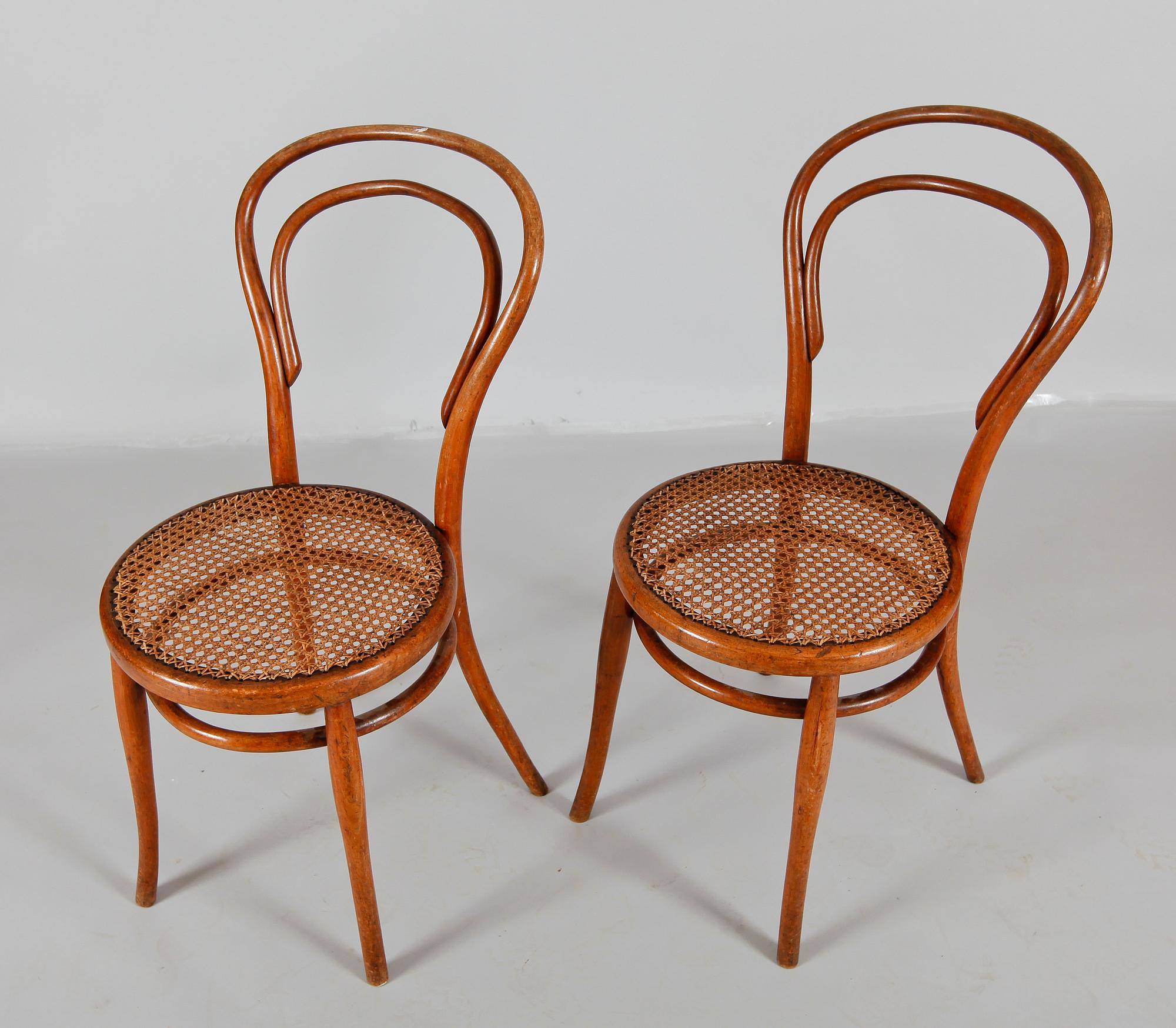 CAFÉSTOLAR, 1 par, Jacob och Josef Kohn, Wien.