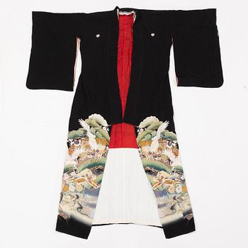 Two Japanese kimonos, 20th Century.