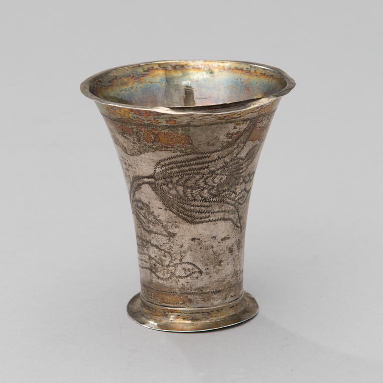 BEAKER, silver, Carl Gustaf Brummer, Åbo 1797, 33 g.