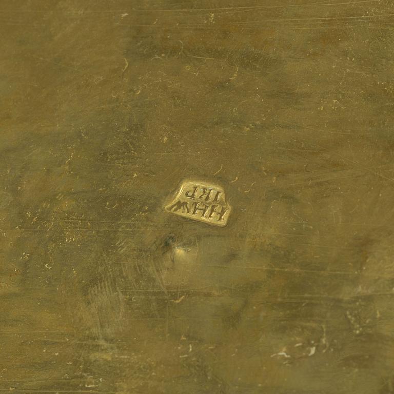 Sockerskrin, av Heinrich H. Werner (mässingslagare i Jönköping, f. 1703-d-1790), Senbarock.