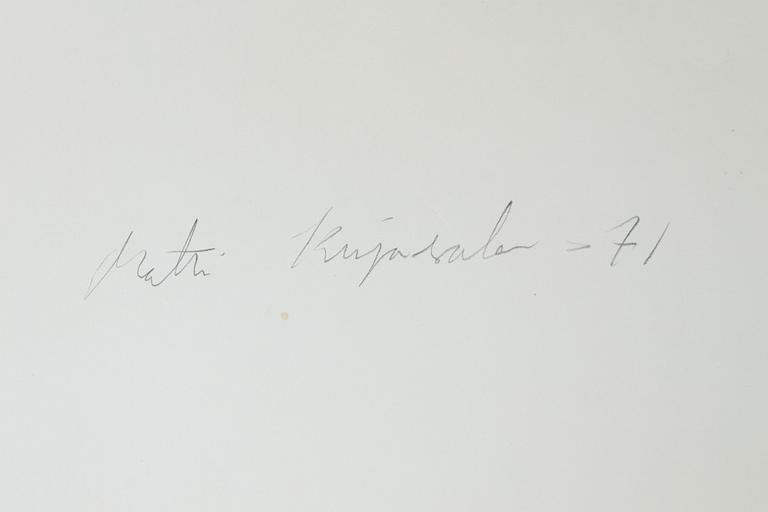 Matti Kujasalo, lithograph in colours, signed, numbered 4/8 and dated -71.