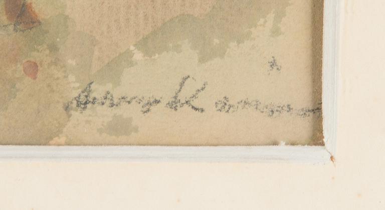 Aarno Karimo, gouache, signed.