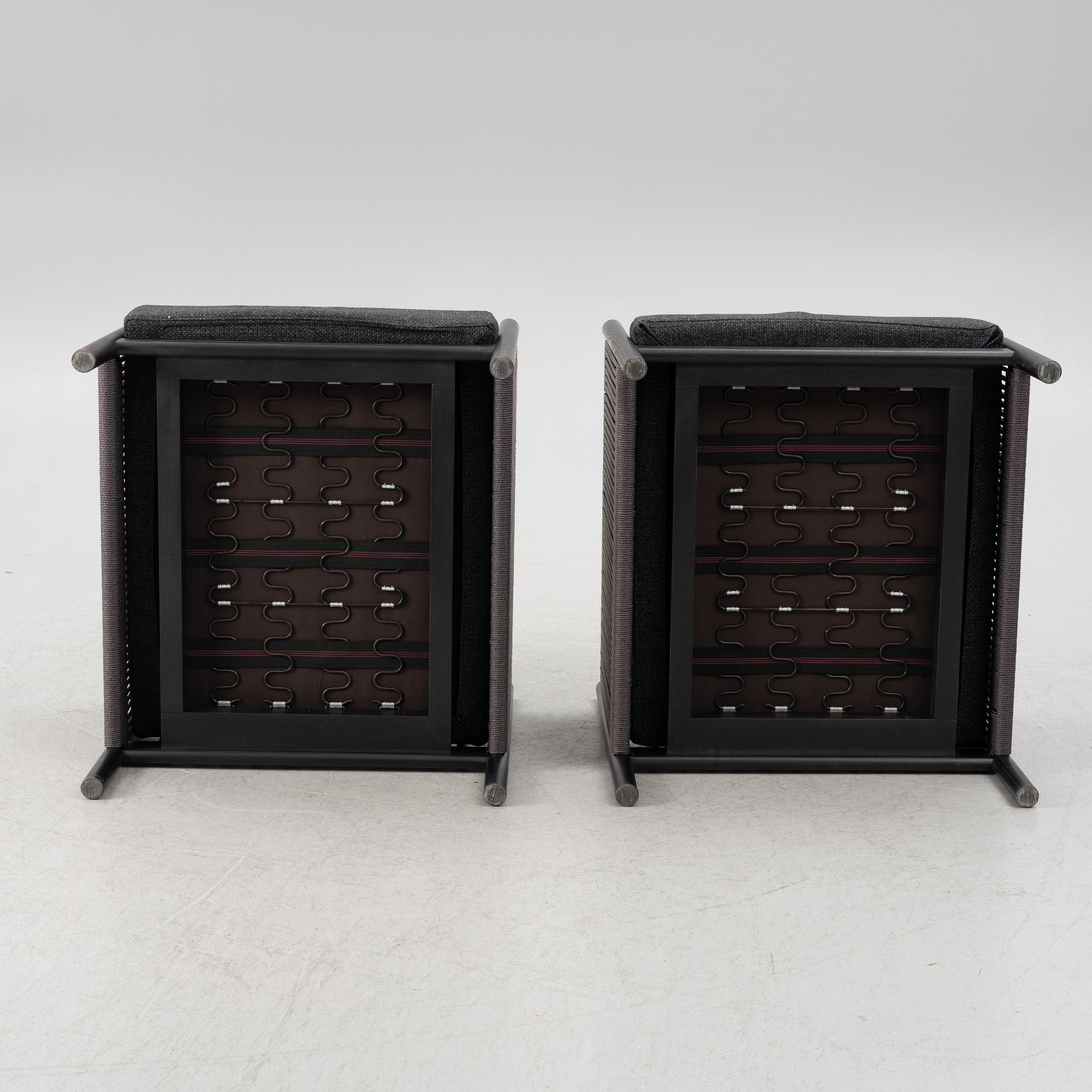 Norm Architects, fåtöljer, ett par, "Braid chair".