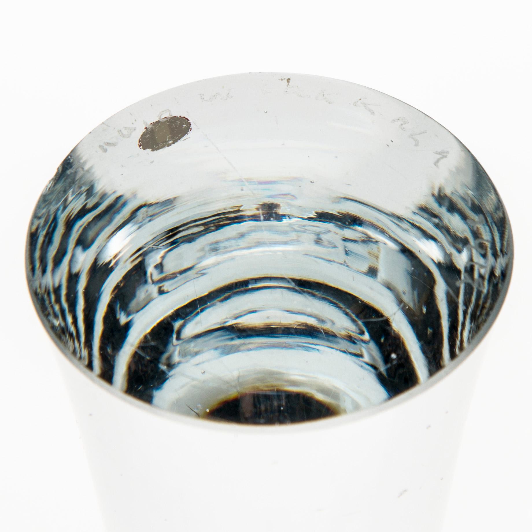 LJUSSTAKAR, ett par, glas, signerade Tapio Wirkkala 3412. Iittala.