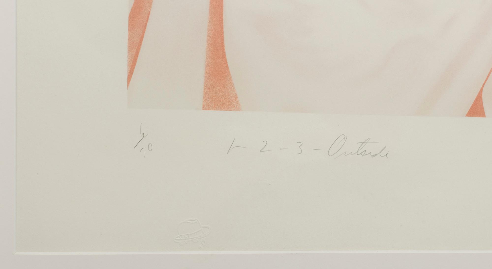 JAMES ROSENQUIST, a signed, dated and numbered colour lithograph with relief.