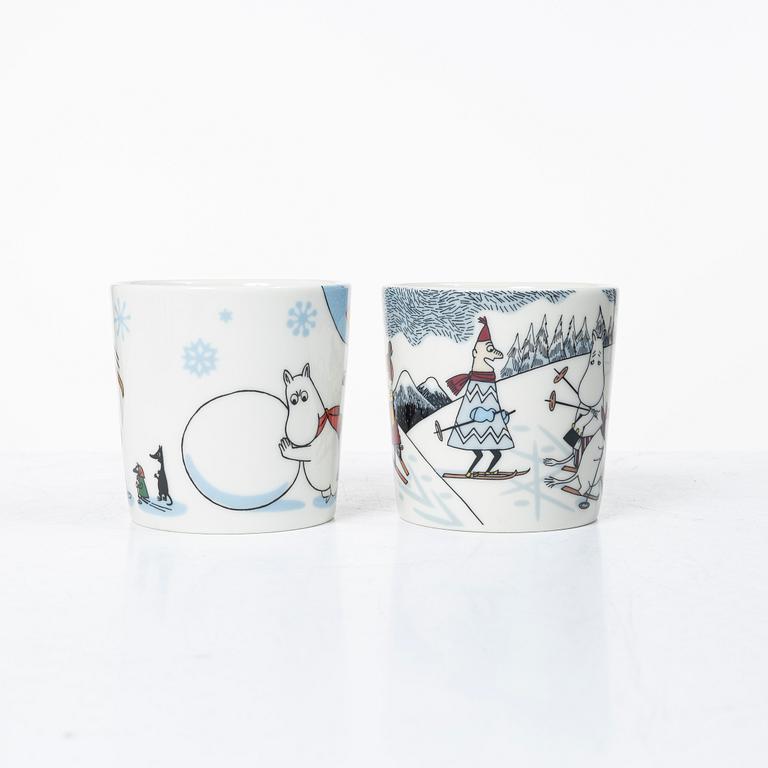 Arabia, ten Moomin mugs, Finland, 2002-2013.