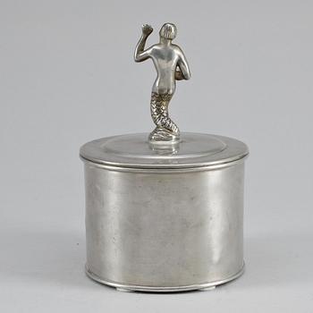 NILS FOUGSTEDT, burk med lock, Firma Svenskt Tenn Stockholm 1928.