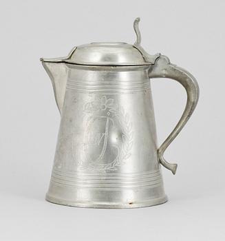 STOP, tenn, Sverige, 1800-talets första hälft. Otydl mästarstämplar.