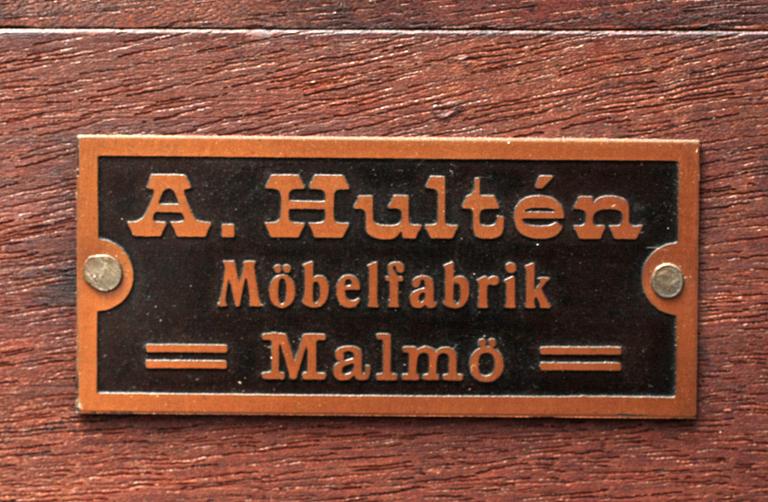 SPEGEL, A Hultén möbelfabrik, Malmö, 1900-talets första hälft.