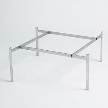 Poul Kjaerholm, a 'PK-61' slate and steel coffee table, E Kold Christensen, Denmark 1960-70's.