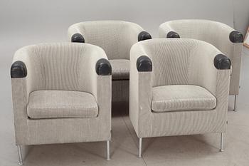 CLUBFÅTÖLJER, 4 st, Jacob Zeilon, Klaessons/Materia, 2000-tal.