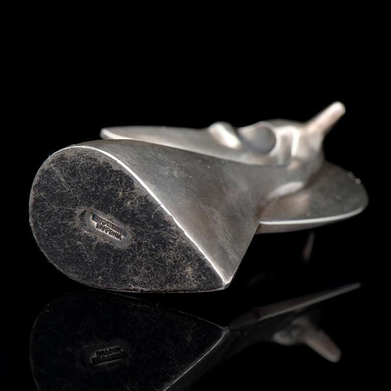 ZOLTAN POPOVITS, SCHACKPJÄS, silver. Lapponia 1977.