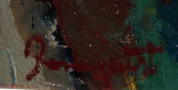 HANS ROSENQUIST, olja på pannå, och TOMMY OHLSSON, olja på duk, sign.