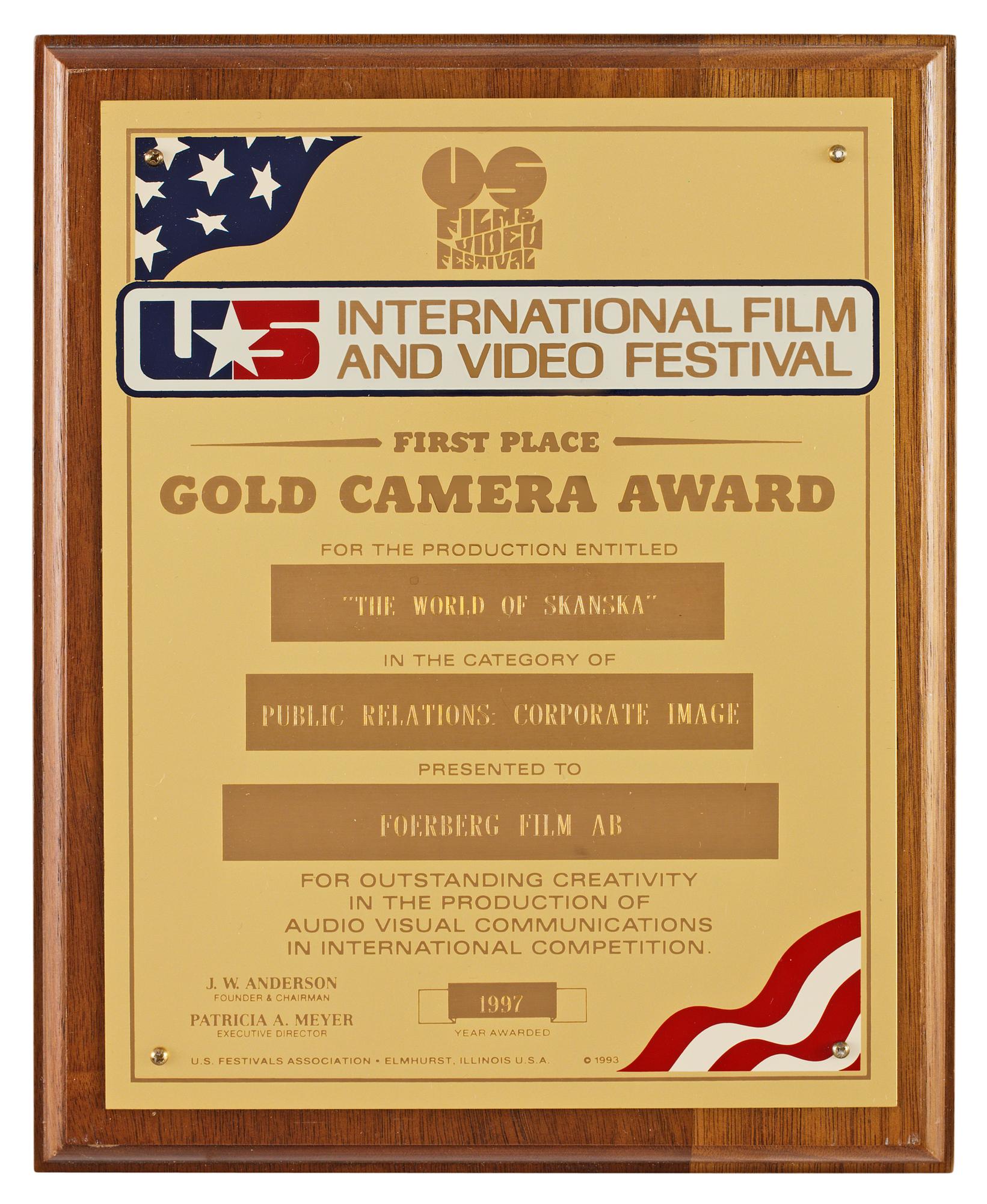 Diploma, (3) and Film Awards (2).