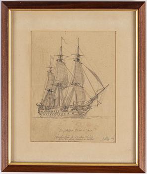 JACOB HÄGG, pencil drawing, signed and dated 1912.