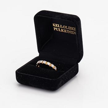 Björn Weckström, Sormus "Timanttikihla", 18K kultaa ja timantteja n. 0.36 ct yht. Lapponia 1975.