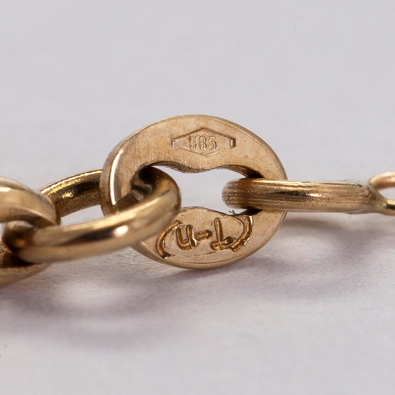 Halsband, 14K guld med slipade peridoter, granater, citriner och ametister.