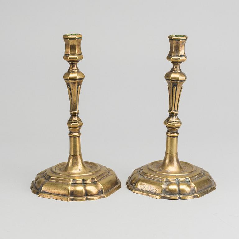 TWO FRENCH CANDLESTICKS.