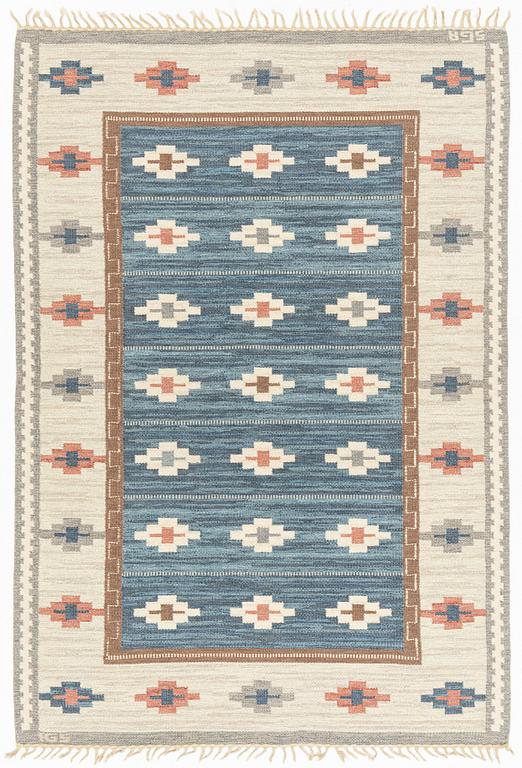 Anna-Greta Sjöqvist, a carpet, flat weave, ca 253 x 175 cm, signed AGS.