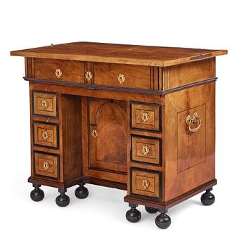 Queen Hedvig Eleonora's Ulriksdal desk, a baroque parquetry desk by royal cabinetmaker Hindrich von Hachten, 1691.