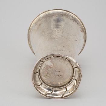 A Rococo silver beaker by Simson Ryberg, Stockholm, 1777.