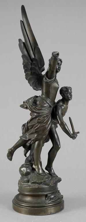 EDOUARD DROUOT, brunpatinerad brons, sign E. Drouot.