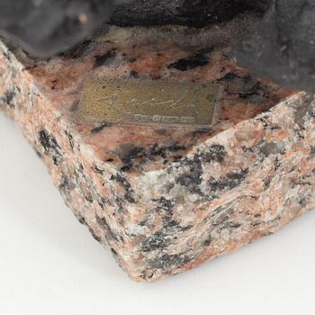 Torsten Fridh, skulptur, brons. Signerad. Total höjd 19 cm.