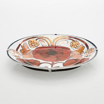 Birger Kaipiainen, dekorationstallrik,stengods, signerad Kaipiainen Arabia.