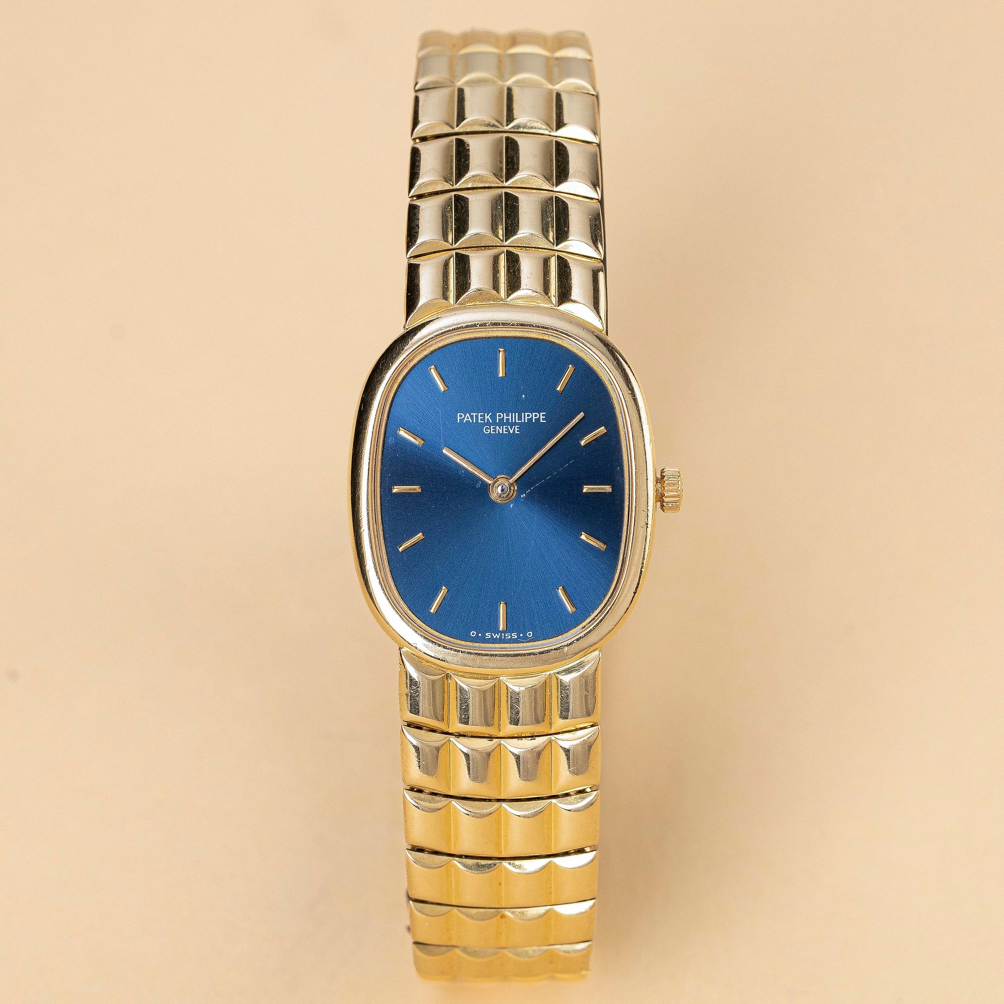 Patek Philippe, Golden Ellipse, “Lobster Bracelet”, ca 1990.