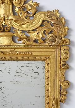 Spegel, av Burchard Precht (verksam i Stockholm 1674-1738), Karolinsk Barock.