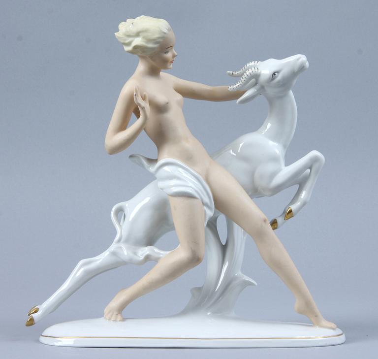 FIGURIN, porslin, Schaubach, 1900-talets andra hälft.