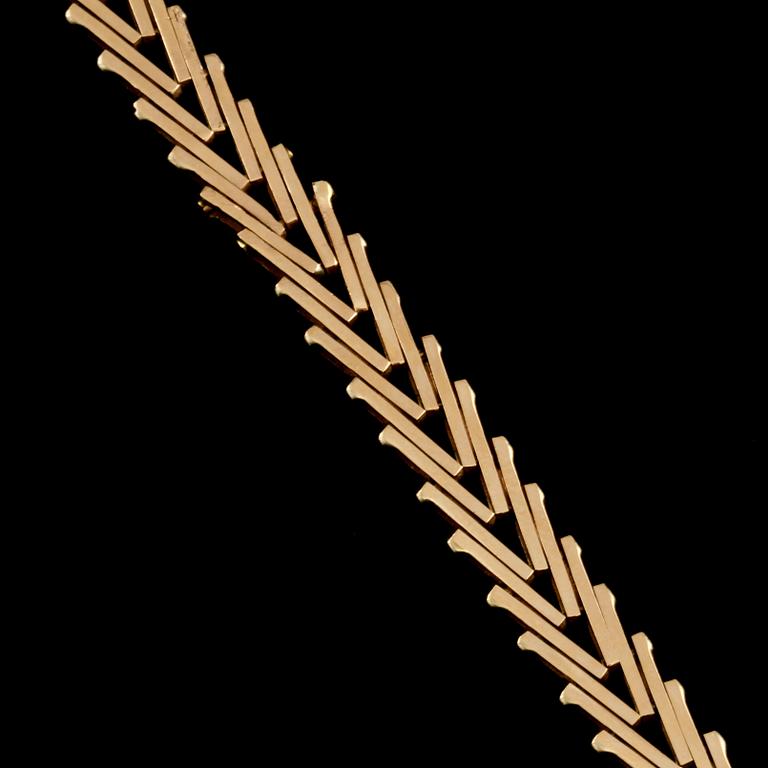 ARMLÄNK, 14k guld, utländsk stämpel. Vikt 13 g.