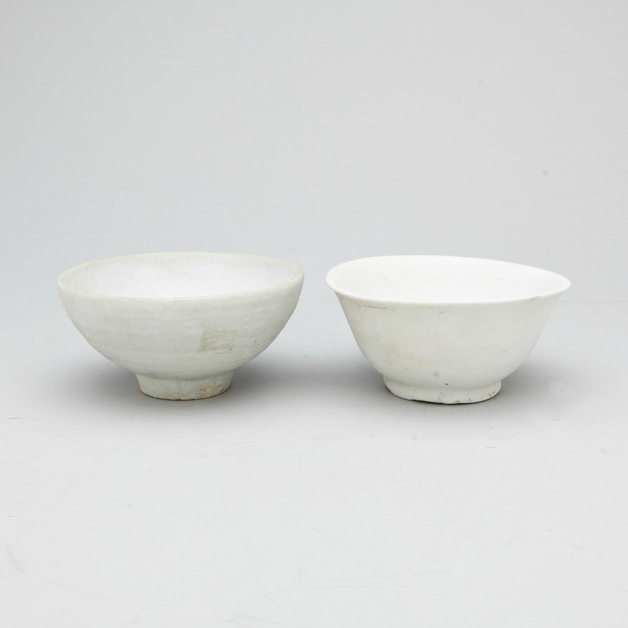 SKÅLAR, 2 st, porslin, vrakgods från "Vung Tau Cargo", Kangxi, Kina 1600-tal.