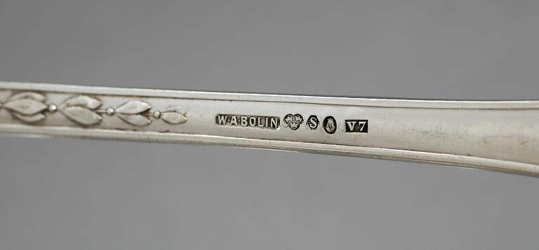 BESTICKUPPSÄTTNING, 109 delar, silver. WA Bolin, Stockholm, mest 1920-23. Tot ca 4722 gram.