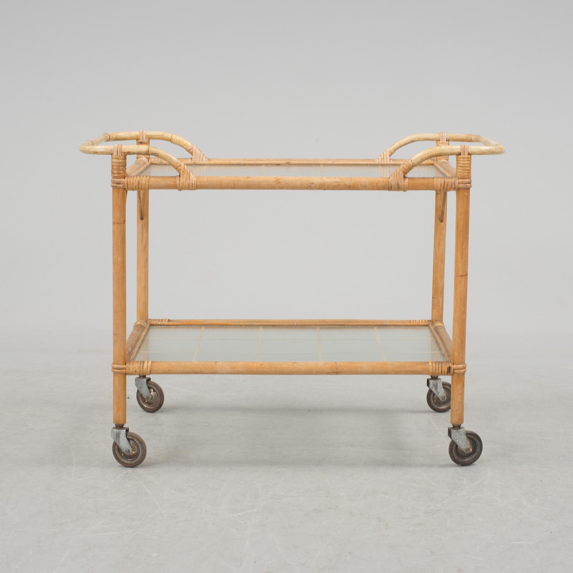 A bambu furniture suite from E.W. Ottosson korgmöbelfabrik, Stockholm, 1940's.