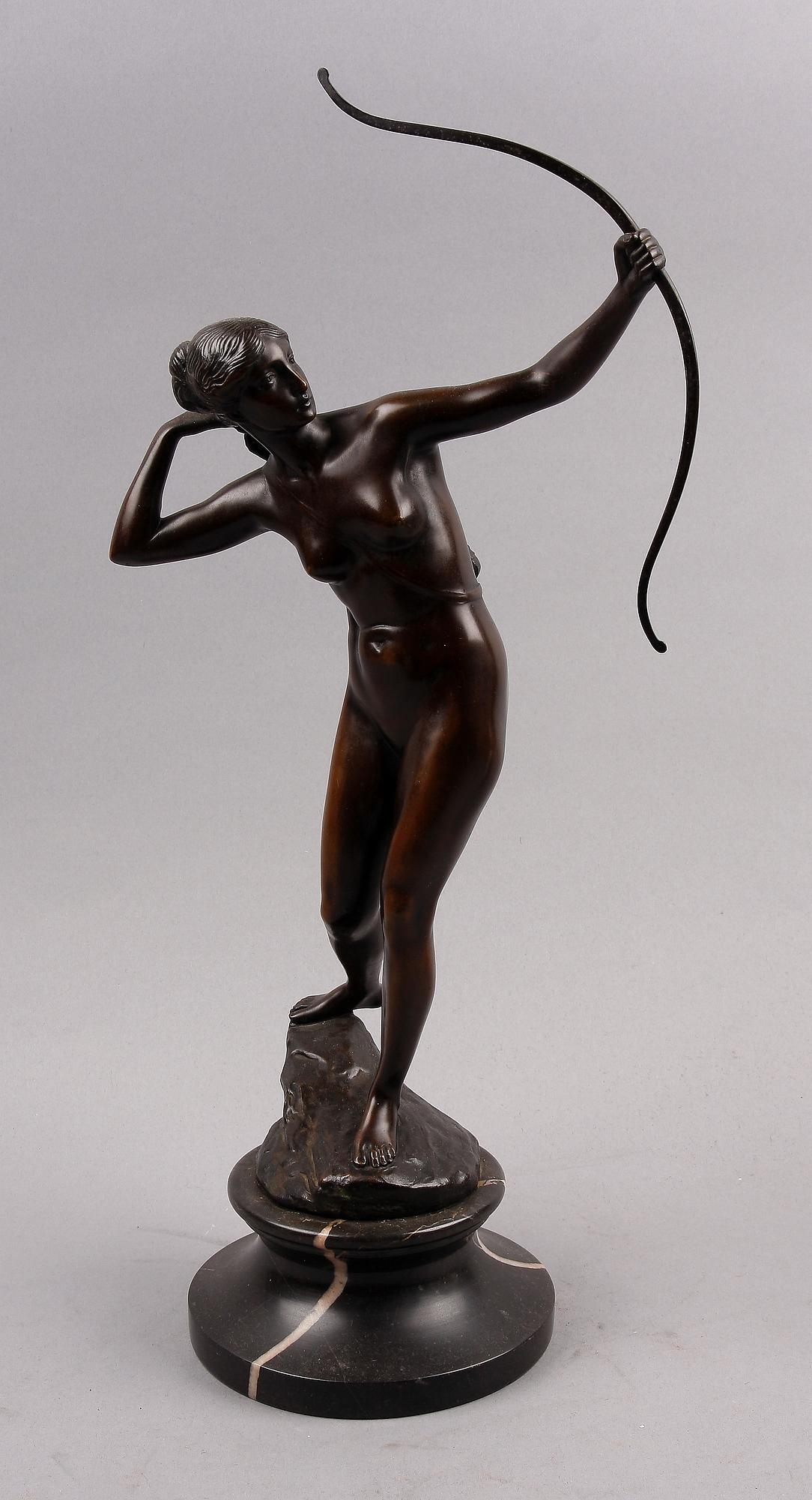 SKULPTUR, brons, sign Valentin.