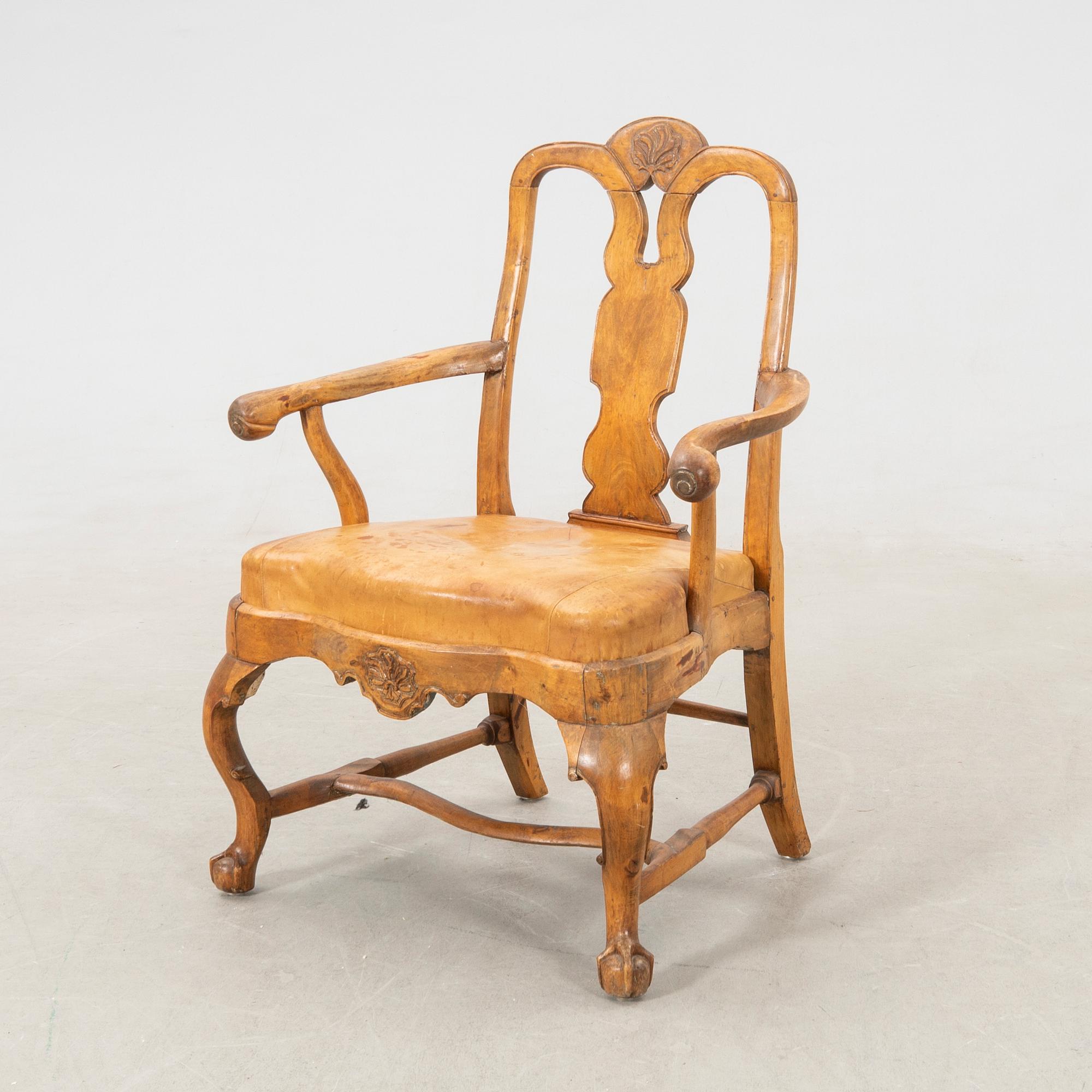 Armchair Rococo West Sweden mid-18th century.