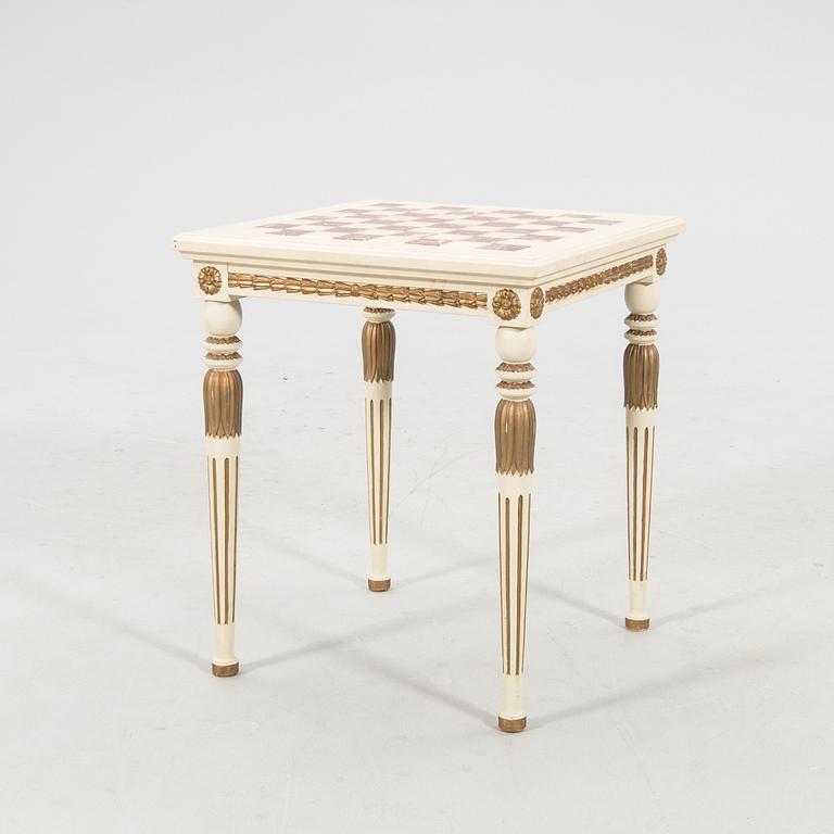 Schackbord, sengustaviansk stil 1900-talets första hälft.